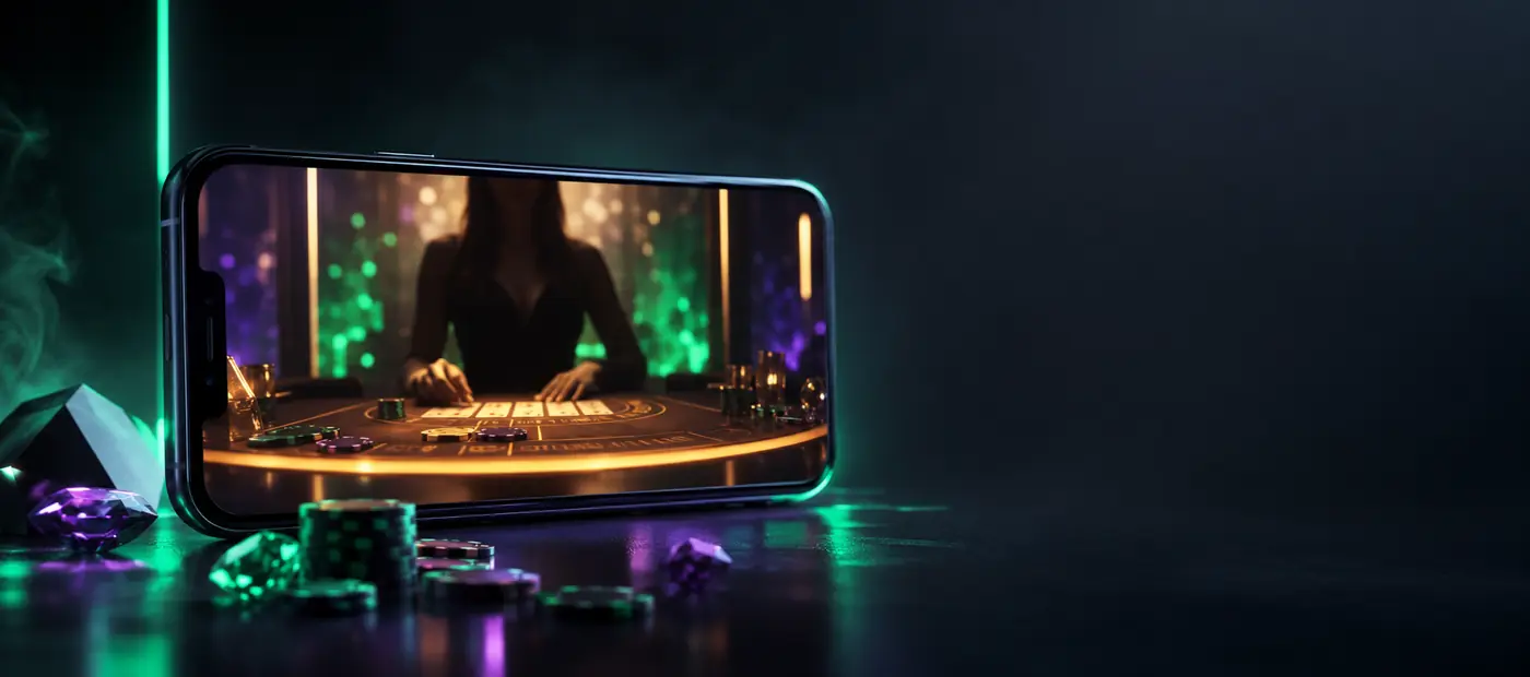 Vave Canada live casino on a phone
